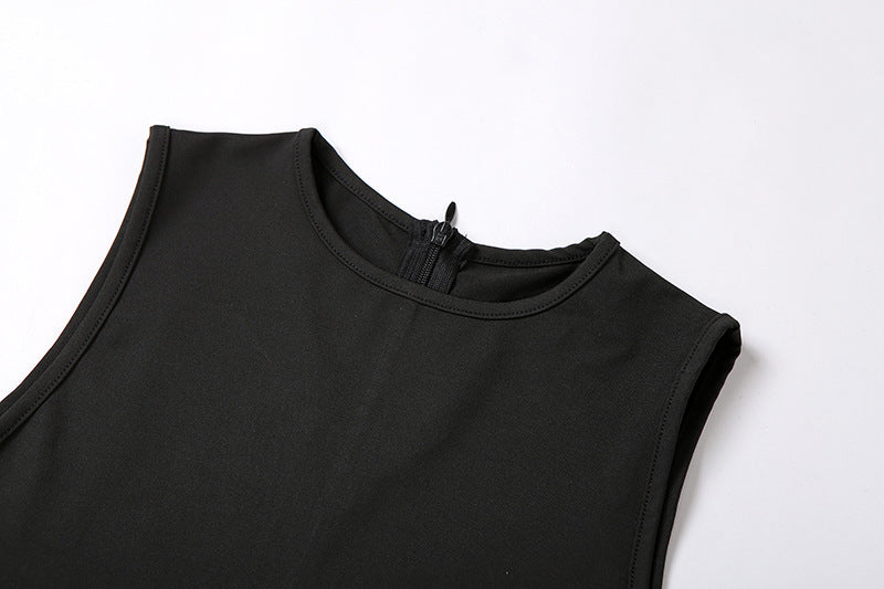 Slim Sleeveless Pencil Jumpsuit for Women Casual Fitness All Season Sporty Playsuit Activewear One Piece Clothing