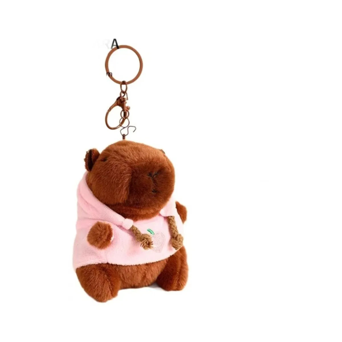 Cute Cartoon Capybara Plush Toy Keychain Pendant for Bags and Desktop Ornaments