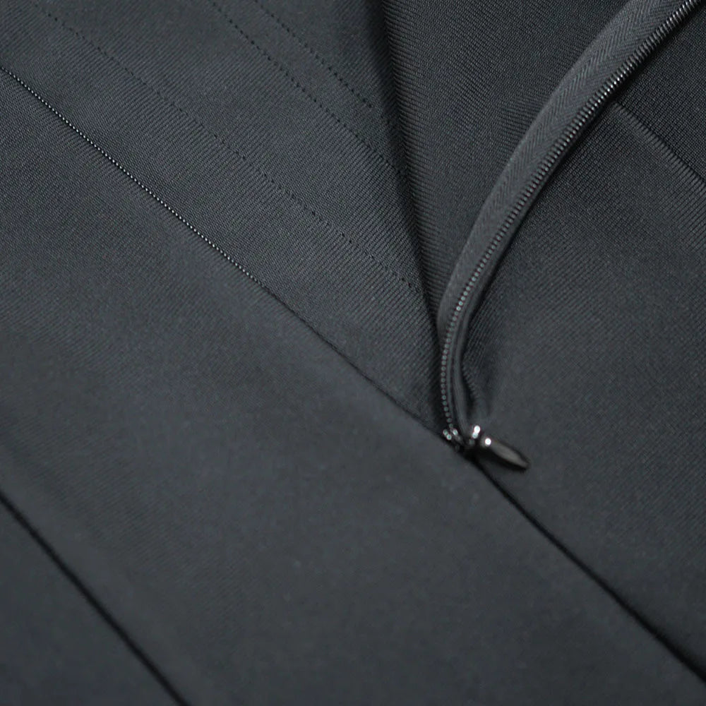 Off Shoulder Bandage Dress Women Lace Mesh Belt Midi Party