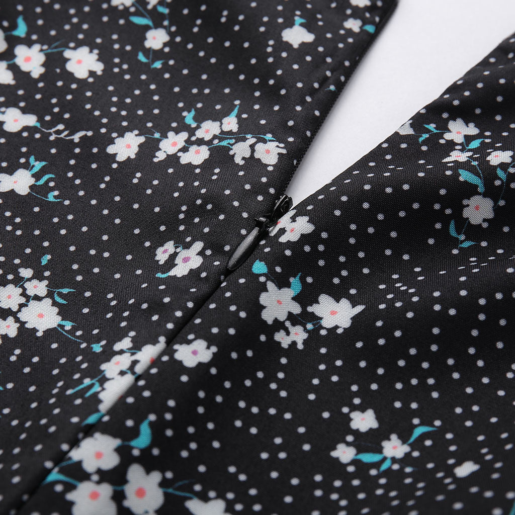 Floral Mini Dress With Short Sleeves For Summer Outfit