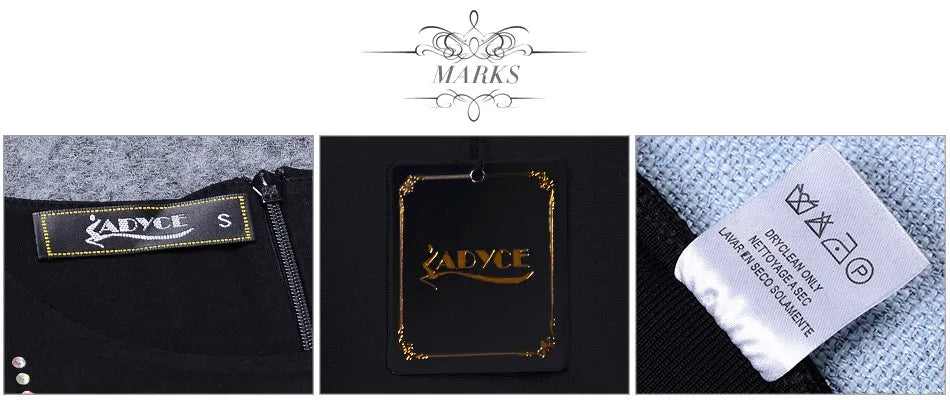 Adyce Off Shoulder Bandage Dress Evening Party Outfit