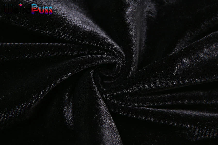 Weird Puss Velvet Zipper Hoodie Jumpsuit for Women Long Sleeve Skinny Stretchy Fitness Activewear Autumn Trend Hot Street Outfit