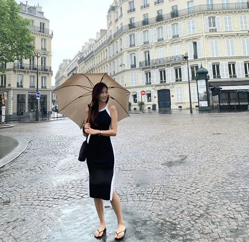 Womens Summer Bodycon Maxi Dress Sleeveless Bandage Knit