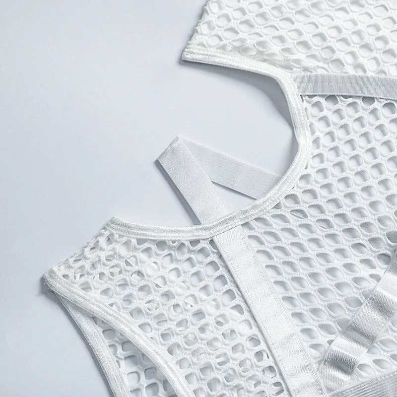 Y2K Punk Harajuku Sexy Dark Bodysuit Hollow Out See Through Jumpsuit Streetwear Nightclub Academia Emo Alt Romper