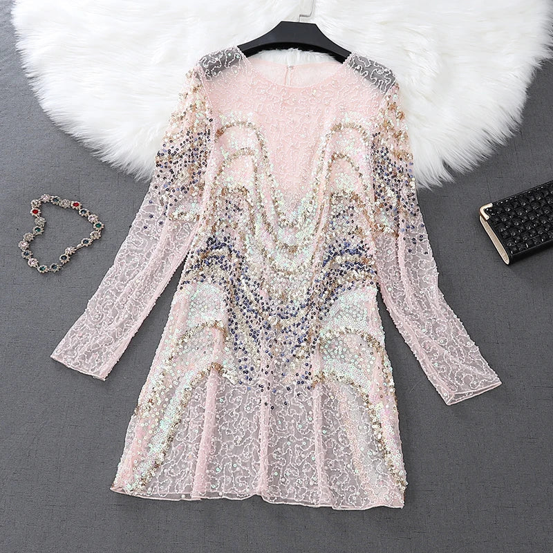 Sequin Top For Women Long Sleeve Silver Gold Shirt Party