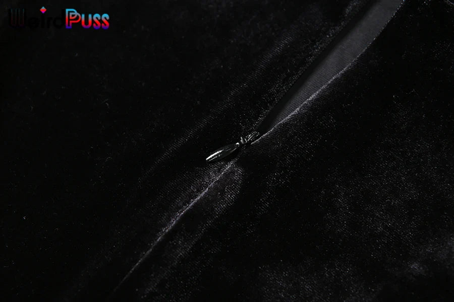 Weird Puss Velvet Zipper Hoodie Jumpsuit for Women Long Sleeve Skinny Stretchy Fitness Activewear Autumn Trend Hot Street Outfit