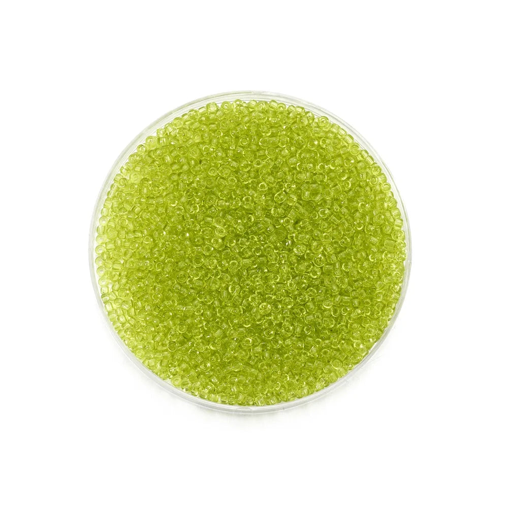 2mm Transparent Color Czech Glass Seed Beads 1000 to 1800 Pcs Round Loose Beads for DIY Jewelry Making Bracelet and Earring Accessories