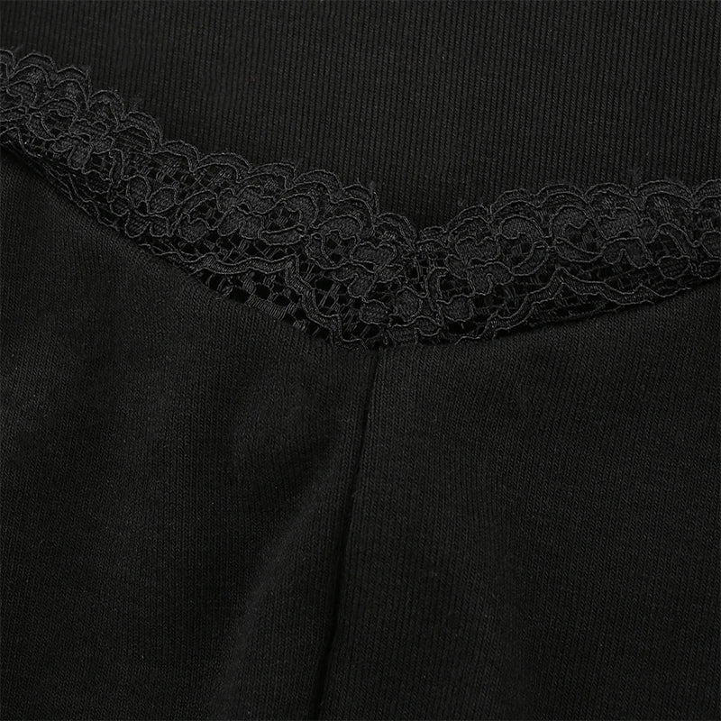 Sexy Lace Patchwork Long Sleeve Split Dress For Party