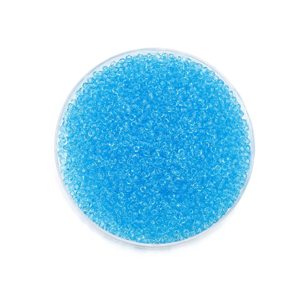 2mm Transparent Color Czech Glass Seed Beads 1000 to 1800 Pcs Round Loose Beads for DIY Jewelry Making Bracelet and Earring Accessories