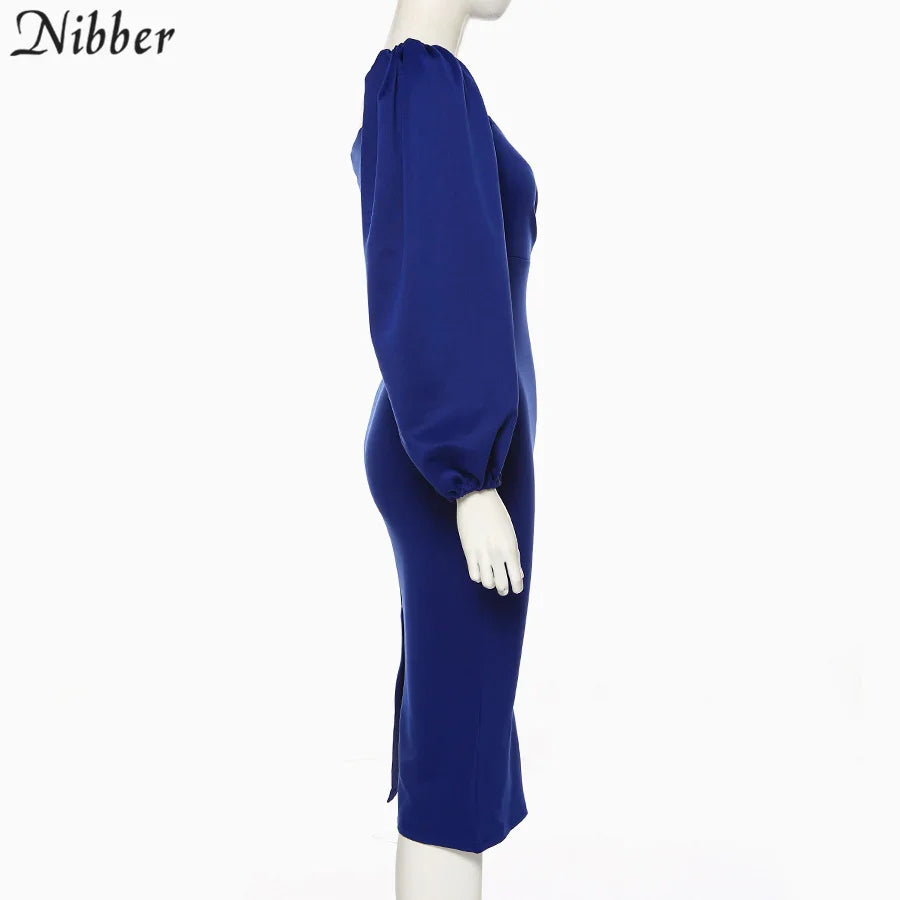 Sexy V Neck Off Shoulder Bodycon Dress For Women Clubwear