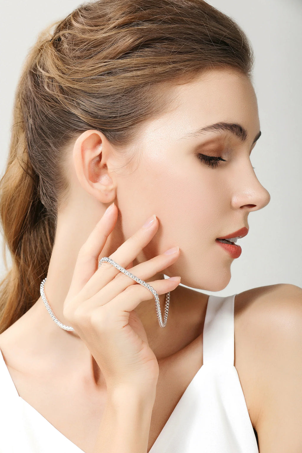 925 Sterling Silver Round Box Chain Necklace 18/20/24 Inch for Men and Women Fashion Jewelry