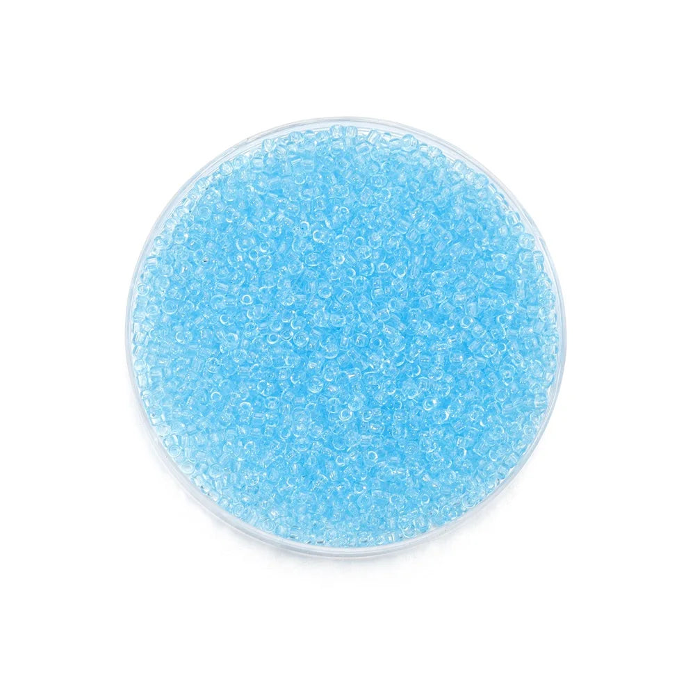 2mm Transparent Color Czech Glass Seed Beads 1000 to 1800 Pcs Round Loose Beads for DIY Jewelry Making Bracelet and Earring Accessories