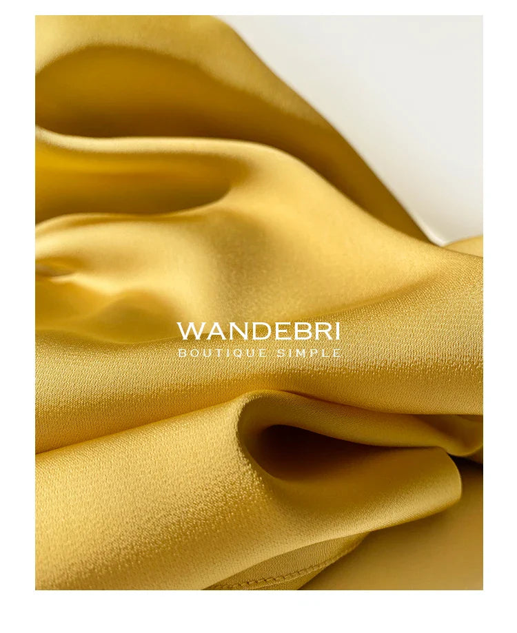 Elegant Turn Down Collar Satin Silk Blouse Vintage Button Closure White Lantern Sleeve Office Lady Shirt Chic Feminine Top