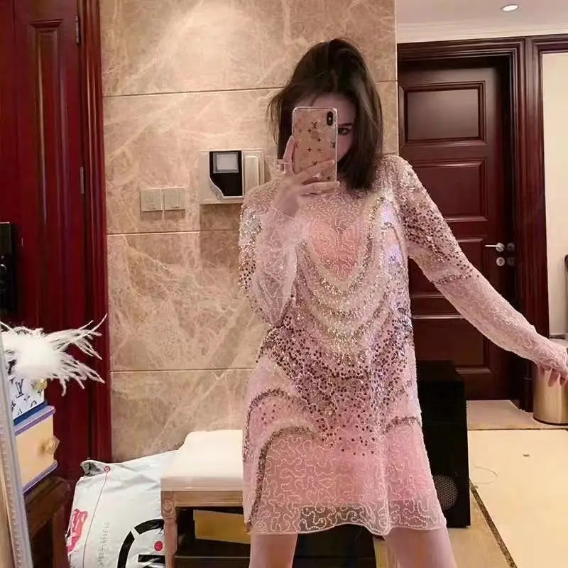 Sequin Top For Women Long Sleeve Silver Gold Shirt Party