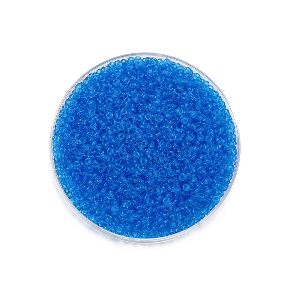 2mm Transparent Color Czech Glass Seed Beads 1000 to 1800 Pcs Round Loose Beads for DIY Jewelry Making Bracelet and Earring Accessories
