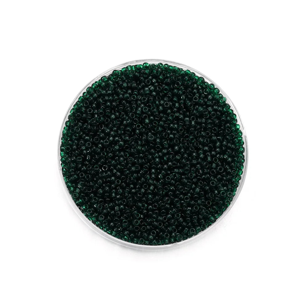 2mm Transparent Color Czech Glass Seed Beads 1000 to 1800 Pcs Round Loose Beads for DIY Jewelry Making Bracelet and Earring Accessories