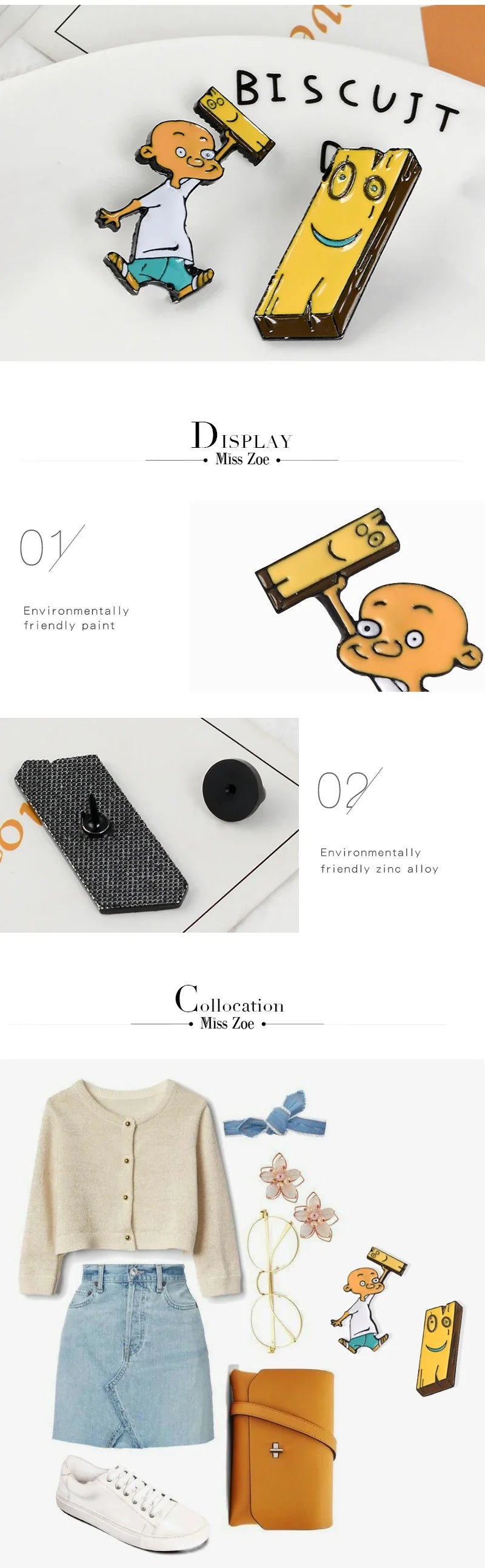 Anime Enamel Pin Jonny and Plank Badge Brooch Cute Cartoon Jewelry Gift for Friends