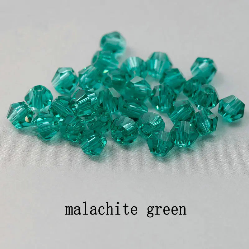 4mm Shiny Crystal Bicone Beads Loose Spacer Beads for DIY Jewelry Making 200pcs