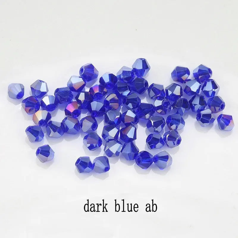 4mm Shiny Crystal Bicone Beads Loose Spacer Beads for DIY Jewelry Making 200pcs