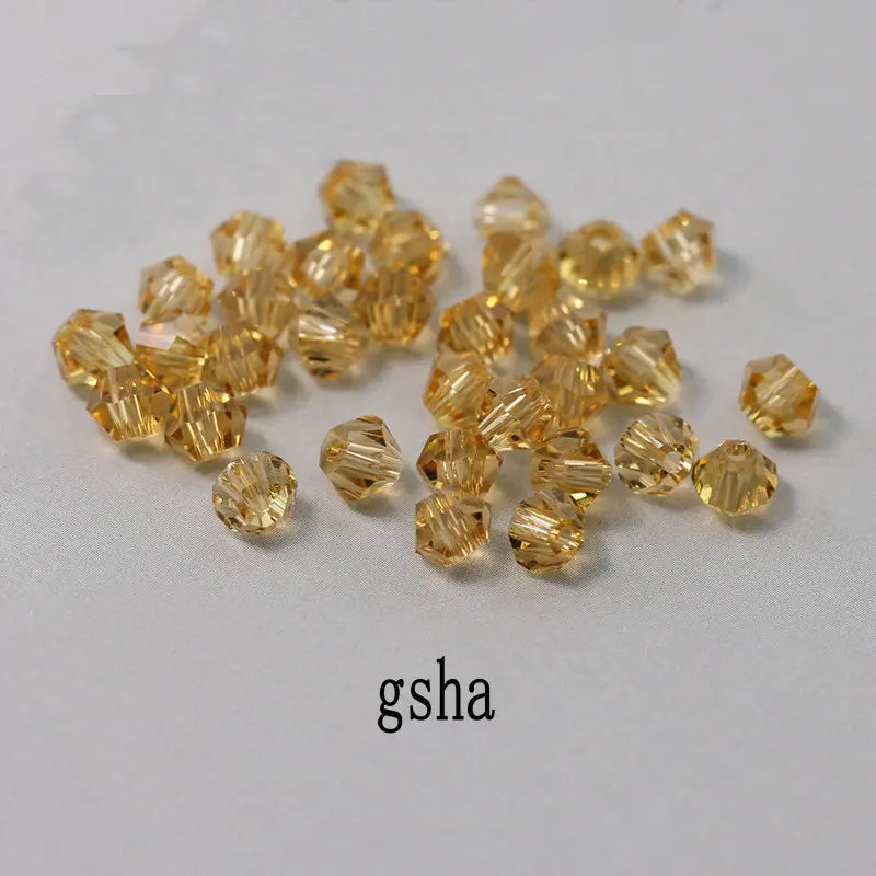 4mm Shiny Crystal Bicone Beads Loose Spacer Beads for DIY Jewelry Making 200pcs