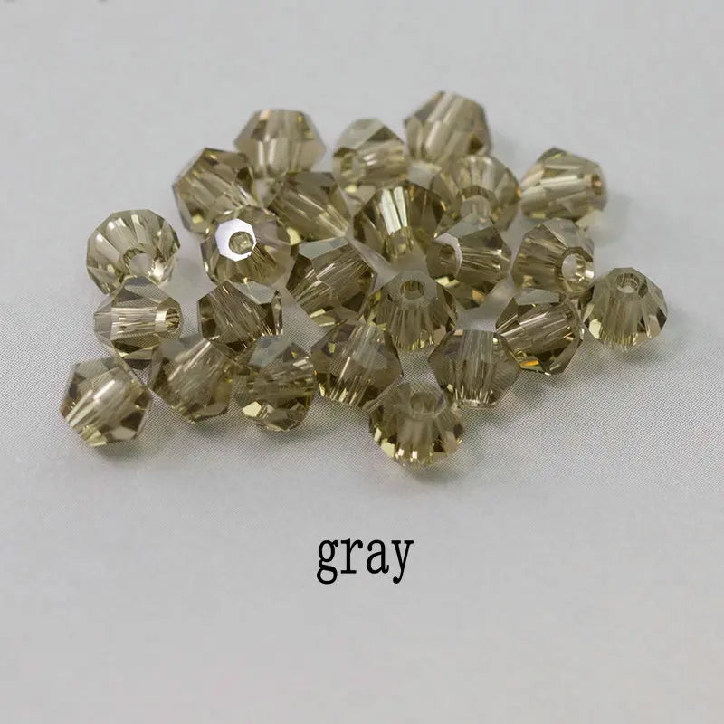 4mm Shiny Crystal Bicone Beads Loose Spacer Beads for DIY Jewelry Making 200pcs