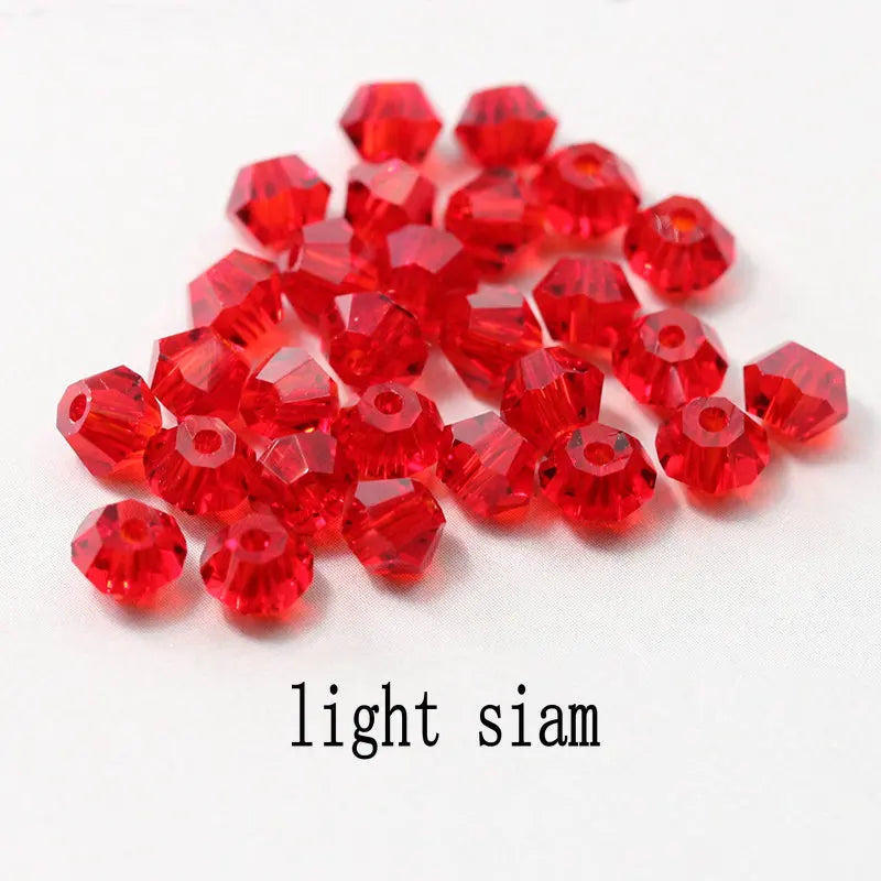 4mm Shiny Crystal Bicone Beads Loose Spacer Beads for DIY Jewelry Making 200pcs