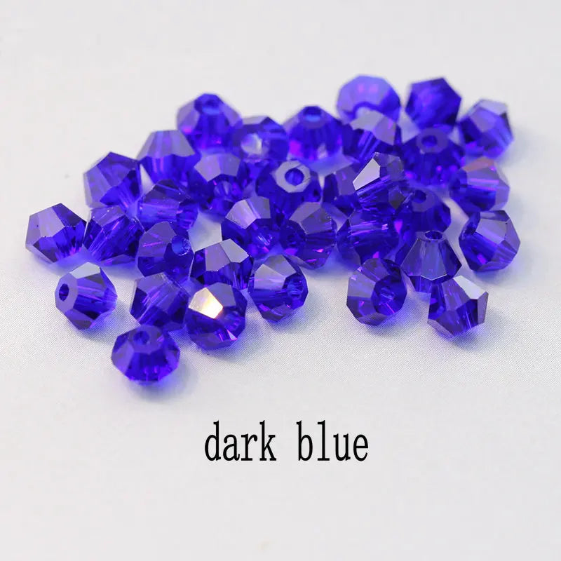 4mm Shiny Crystal Bicone Beads Loose Spacer Beads for DIY Jewelry Making 200pcs