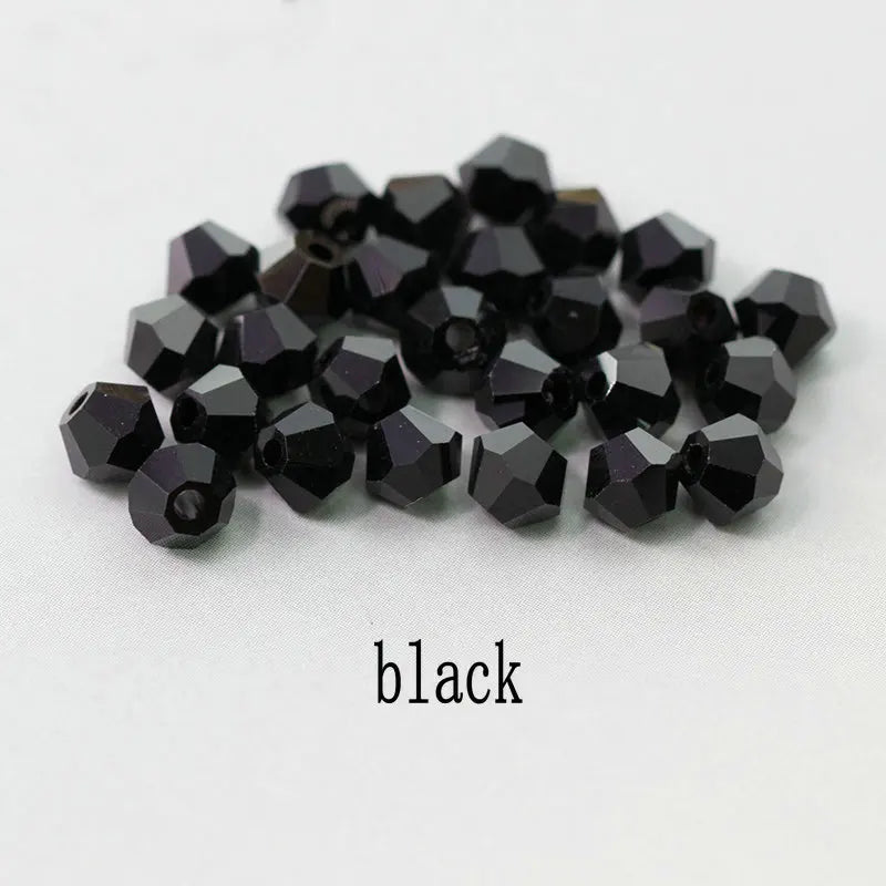 4mm Shiny Crystal Bicone Beads Loose Spacer Beads for DIY Jewelry Making 200pcs