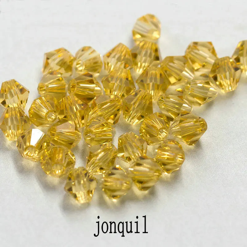 4mm Shiny Crystal Bicone Beads Loose Spacer Beads for DIY Jewelry Making 200pcs