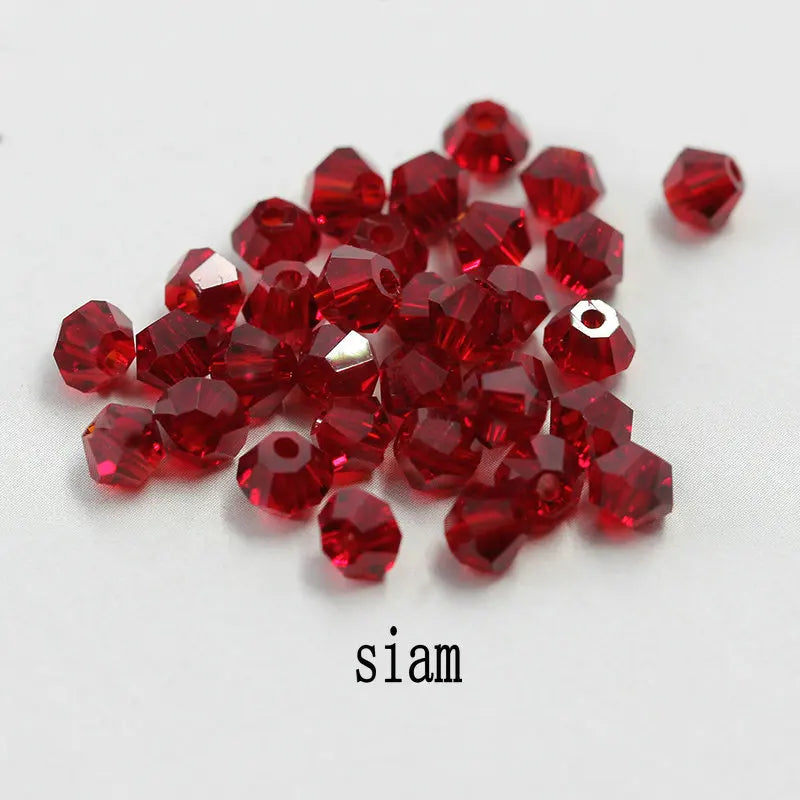 4mm Shiny Crystal Bicone Beads Loose Spacer Beads for DIY Jewelry Making 200pcs