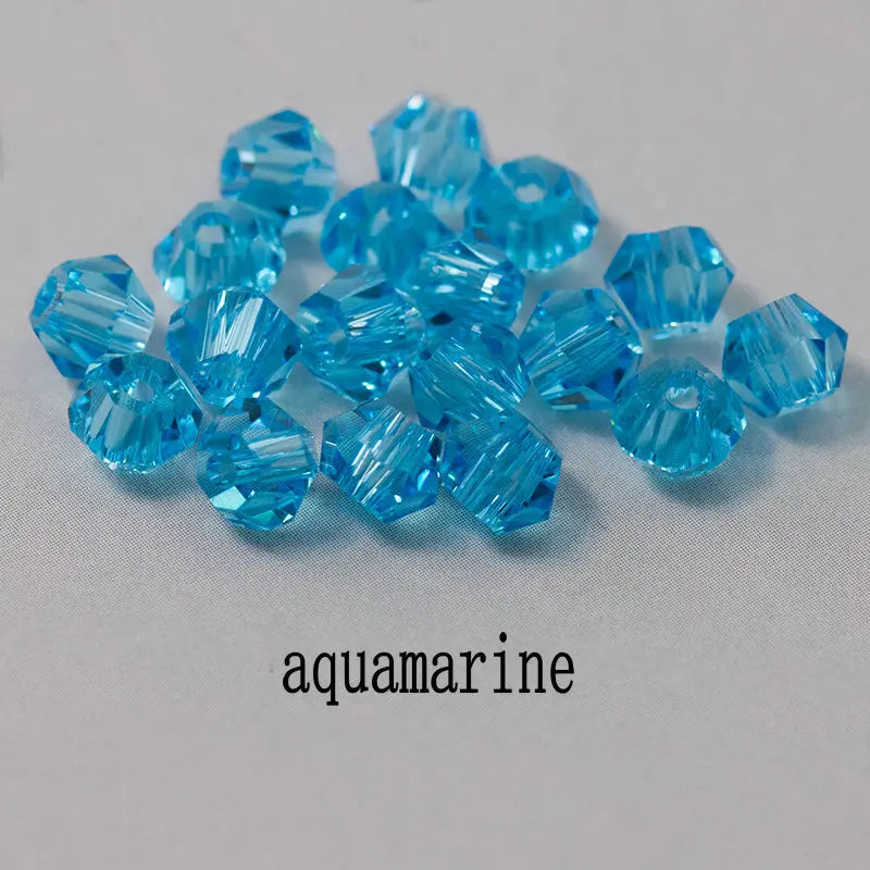 4mm Shiny Crystal Bicone Beads Loose Spacer Beads for DIY Jewelry Making 200pcs