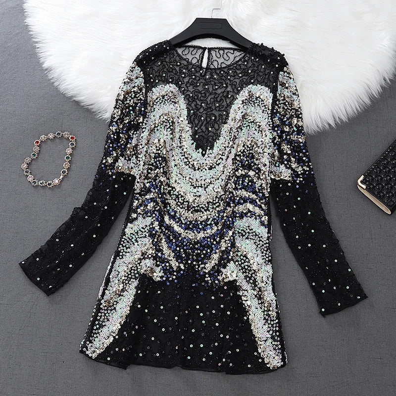 Sequin Top For Women Long Sleeve Silver Gold Shirt Party
