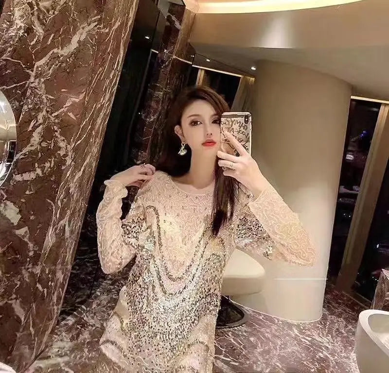 Sequin Top For Women Long Sleeve Silver Gold Shirt Party