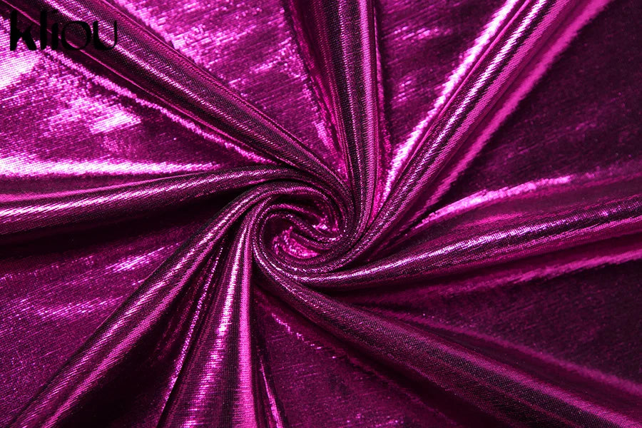 Backless Maxi Dress Party Sheath For Women Shiny Glam