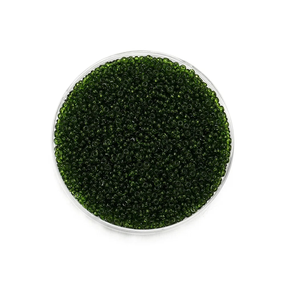 2mm Transparent Color Czech Glass Seed Beads 1000 to 1800 Pcs Round Loose Beads for DIY Jewelry Making Bracelet and Earring Accessories