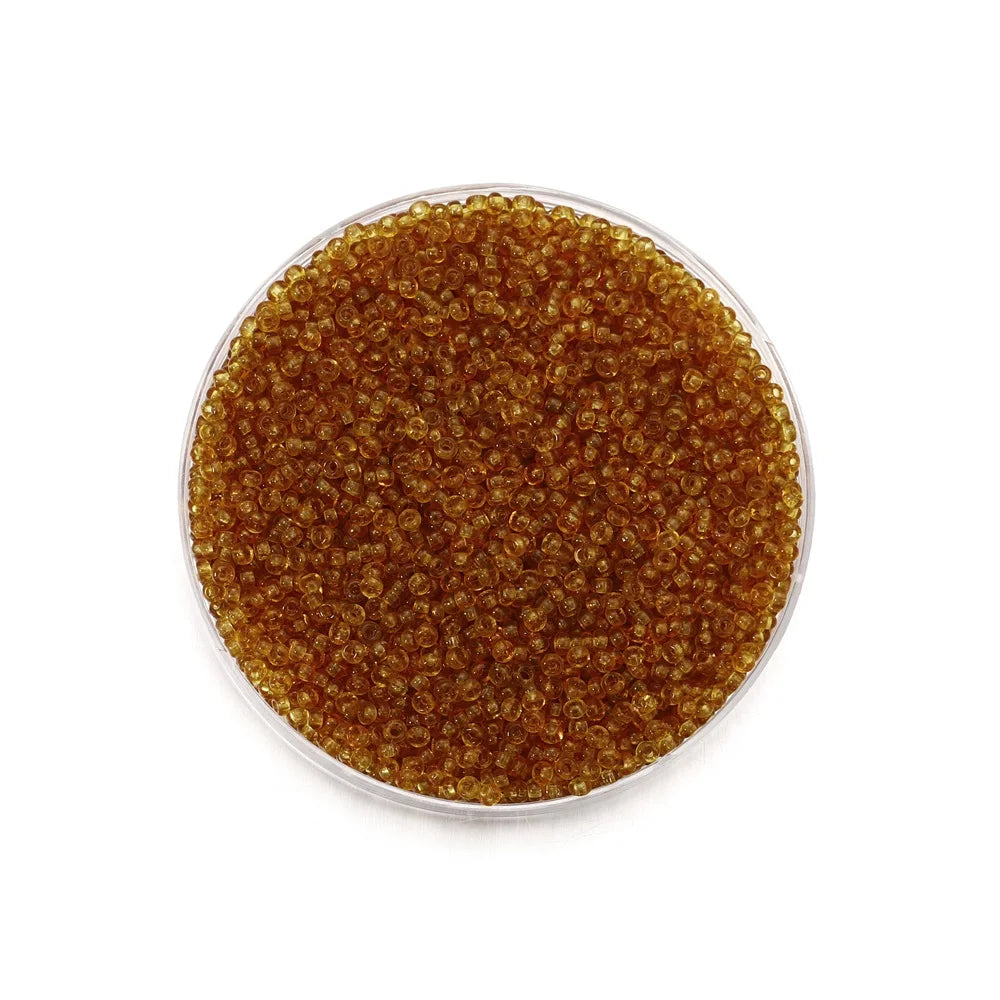 2mm Transparent Color Czech Glass Seed Beads 1000 to 1800 Pcs Round Loose Beads for DIY Jewelry Making Bracelet and Earring Accessories