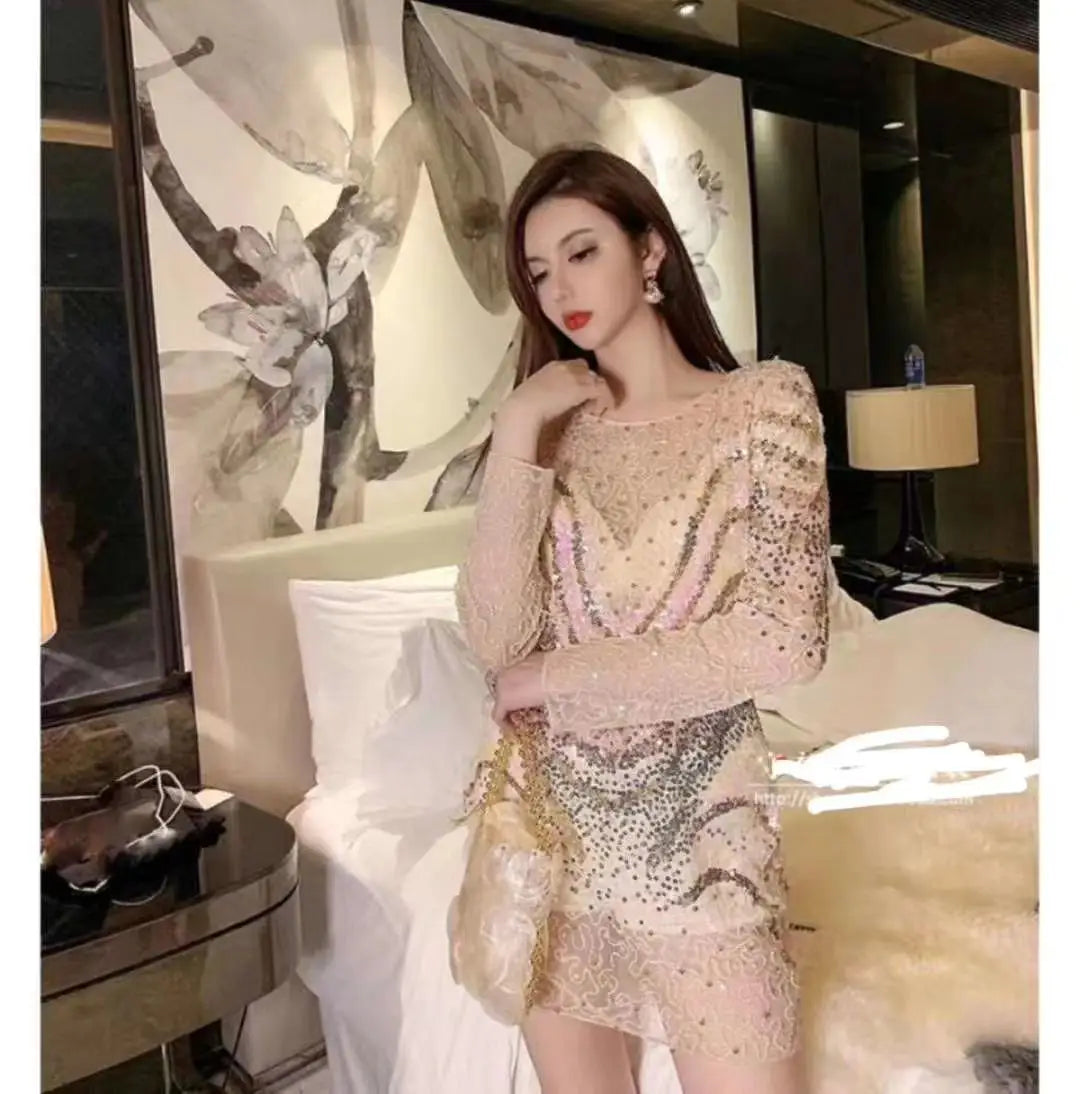Sequin Top For Women Long Sleeve Silver Gold Shirt Party