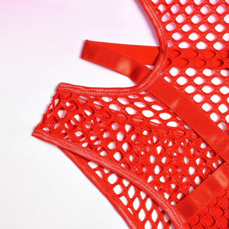 Y2K Punk Harajuku Sexy Dark Bodysuit Hollow Out See Through Jumpsuit Streetwear Nightclub Academia Emo Alt Romper