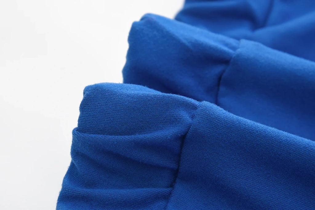 Off the Shoulder Sexy Stud Bead Solid Color Long Sleeve Sports Set