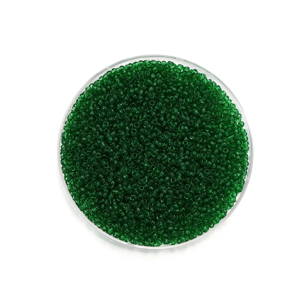 2mm Transparent Color Czech Glass Seed Beads 1000 to 1800 Pcs Round Loose Beads for DIY Jewelry Making Bracelet and Earring Accessories