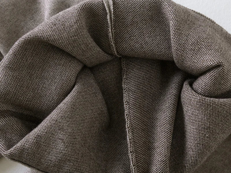 Cozy 2 Piece Knitted Sweater Set for Women Long Sleeve Pullover and Wide Leg Pants Warm Autumn Winter Knitwear Tracksuit