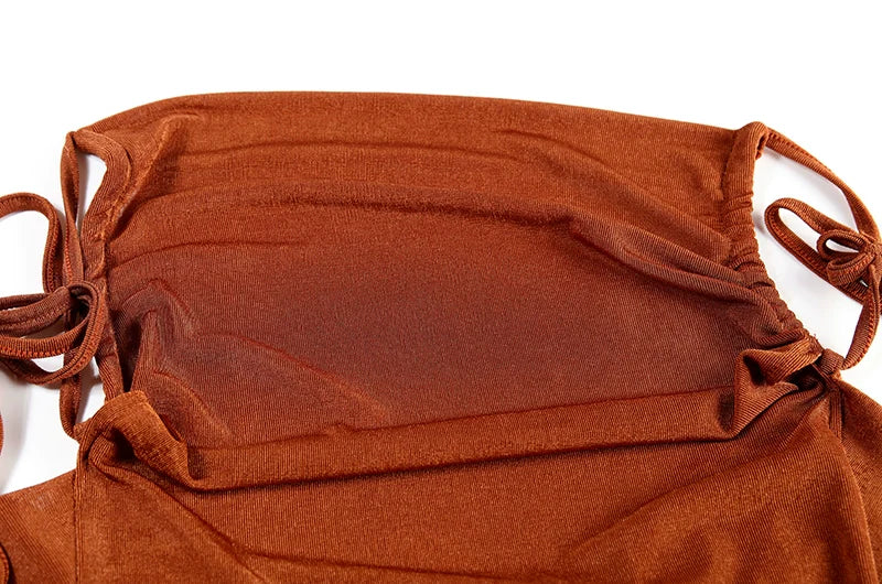 Sexy Strapless Dress Hang Neck Summer Fashion Style