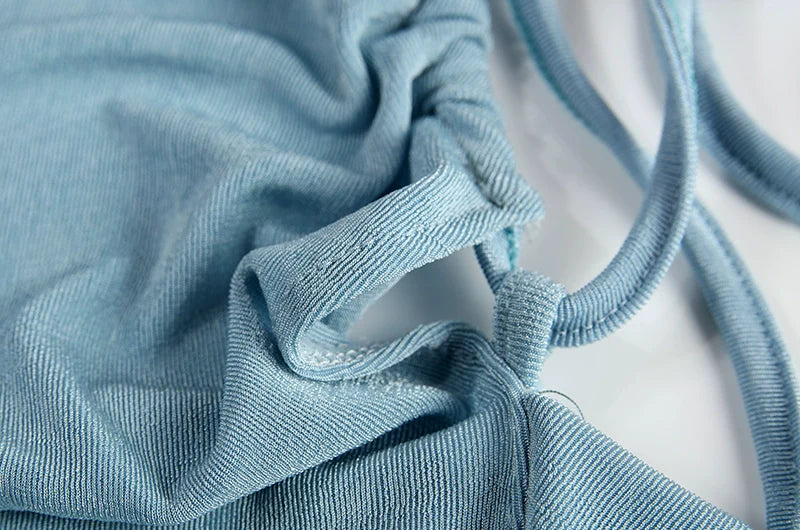 Sexy Strapless Dress Hang Neck Summer Fashion Style