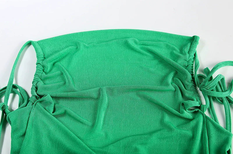 Sexy Strapless Dress Hang Neck Summer Fashion Style