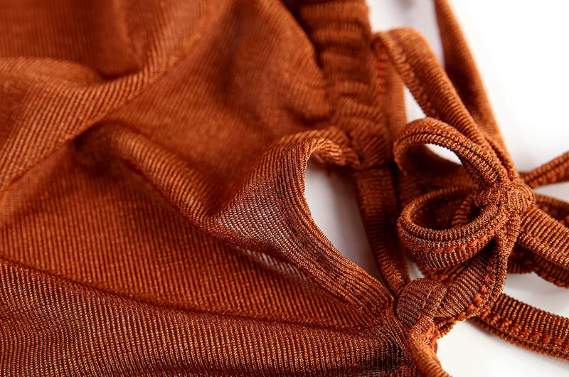 Sexy Strapless Dress Hang Neck Summer Fashion Style