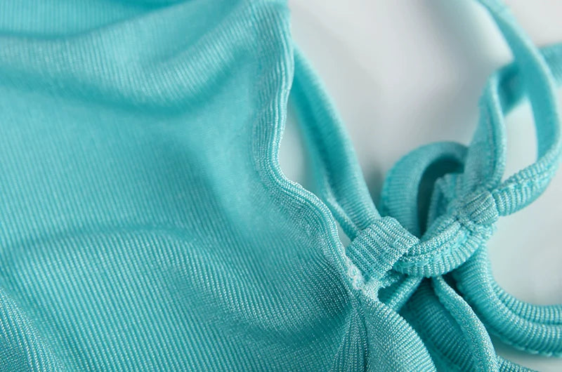 Sexy Strapless Dress Hang Neck Summer Fashion Style