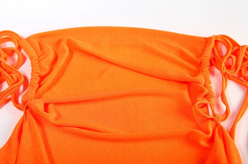 Sexy Strapless Dress Hang Neck Summer Fashion Style