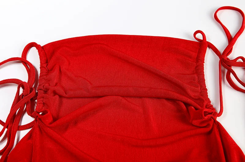 Sexy Strapless Dress Hang Neck Summer Fashion Style