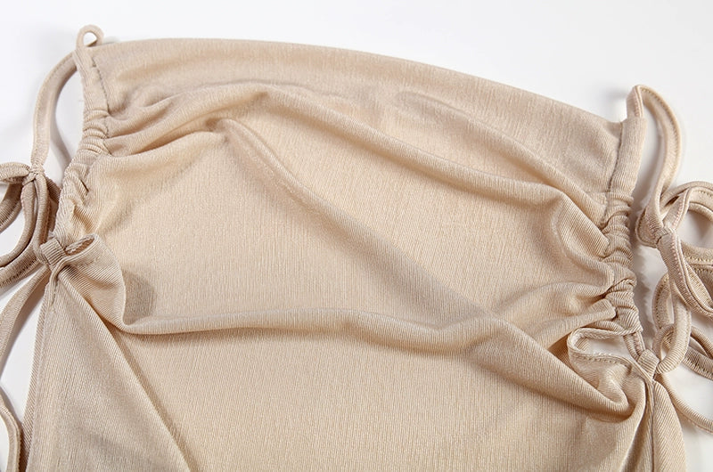 Sexy Strapless Dress Hang Neck Summer Fashion Style