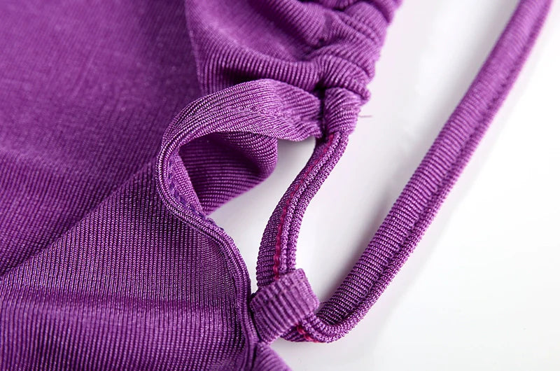 Sexy Strapless Dress Hang Neck Summer Fashion Style